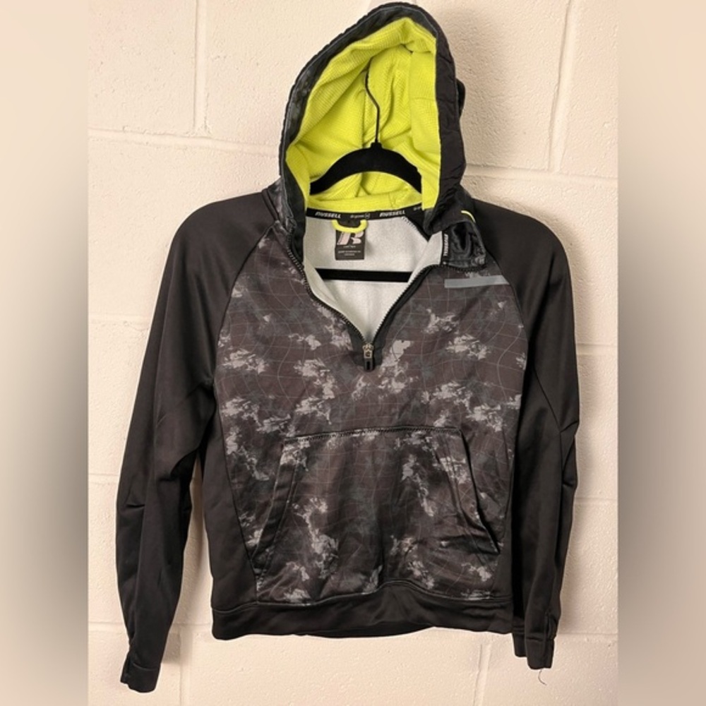 🌻$11 DEAL!🌻 Kids Russell Dri-Power 360 Lime and Black Jacket